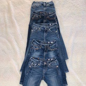 5 PAIR of Miss Me GIRL'S Shorts/Jeans/Capris